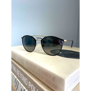 Non-polarized RayBan black and gold RB3546